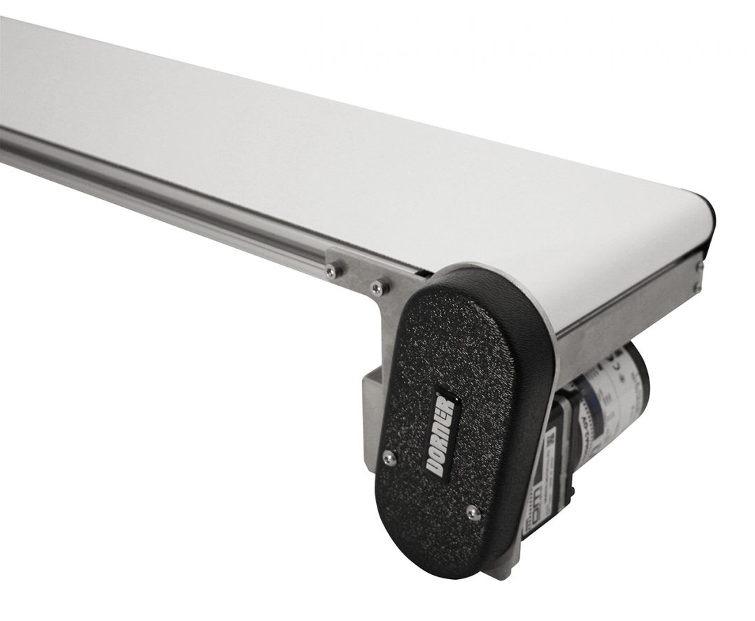 1100 Series conveyors are available in end drive (side and bottom mounted) and mid drive options